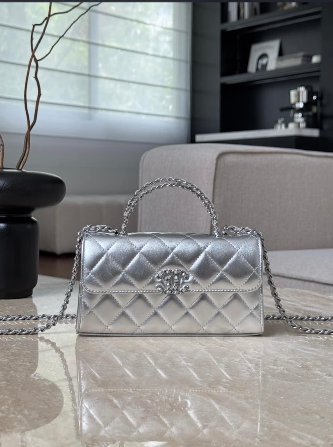 Kelly Top Handle - silver