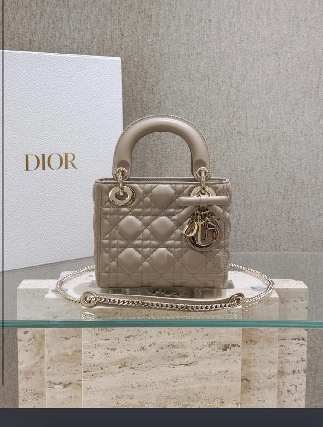 Lady Dior - Mini Beige