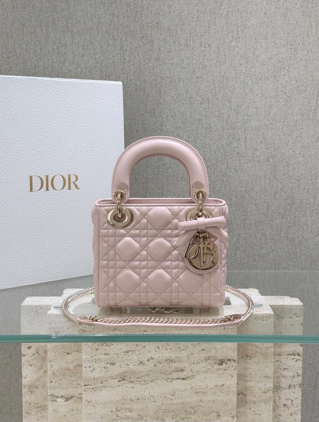 Lady Dior - Mini pink