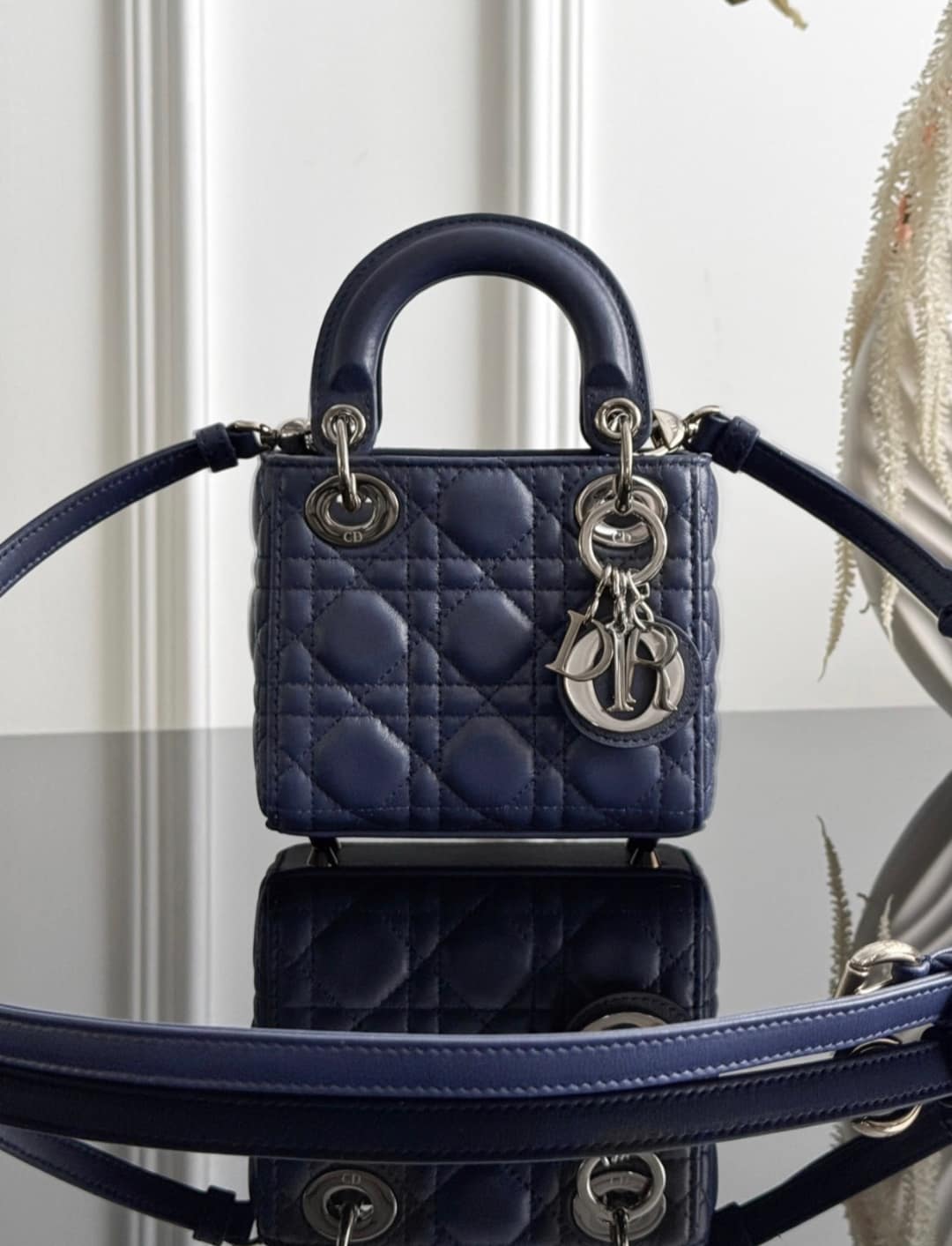 Lady Dior - Micro Dark Blue